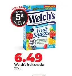 Hy-Vee Welch's fruit snacks offer