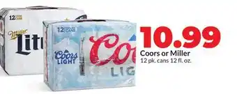 Hy-Vee Coors or Miller offer