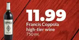 Hy-Vee Francis Coppola high-tier wine offer