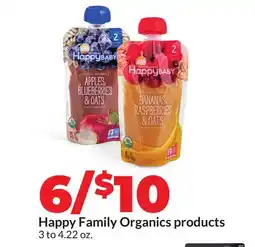 Hy-Vee Happy Family Organics products offer