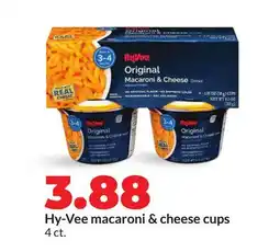 Hy-Vee Hy-Vee macaroni & cheese cups offer