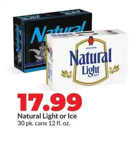 Hy-Vee Natural Light or Ice offer