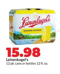 Hy-Vee Leinenkugel's 12 pk. cans or bottles offer