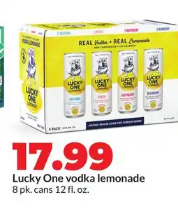 Hy-Vee Lucky One vodka lemonade offer