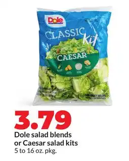 Hy-Vee Dole salad blends or Caesar salad kits offer
