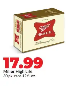 Hy-Vee Miller High Life offer