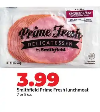 Hy-Vee Smithfield Prime Fresh lunchmeat offer