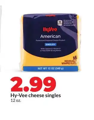 Hy-Vee Hy-Vee cheese singles offer