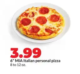Hy-Vee 6 MIA Italian personal pizza offer
