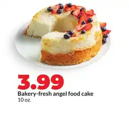 Hy-Vee Bakery-fresh angel food cake offer
