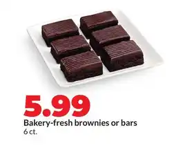 Hy-Vee Bakery-fresh brownies or bars offer