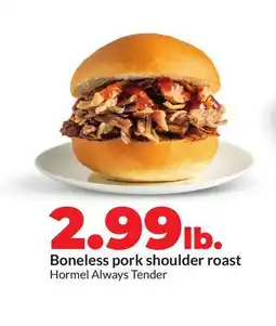 Hy-Vee Boneless pork shoulder roast offer