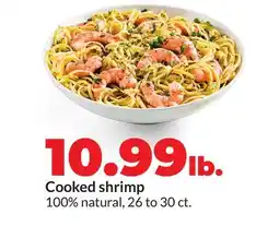 Hy-Vee Cooked shrimp offer