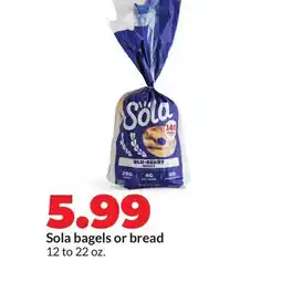 Hy-Vee Sola bagels or bread offer