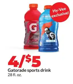 Hy-Vee Gatorade sports drink offer