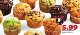 Hy-Vee Bakery-fresh jumbo loaded muffins offer