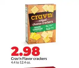 Hy-Vee Crav'n Flavor crackers offer