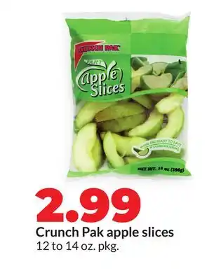 Hy-Vee Crunch Pak apple slices offer