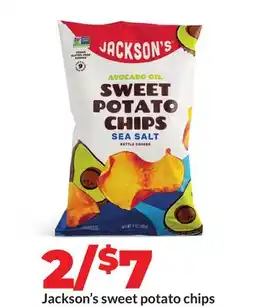 Hy-Vee Jackson's sweet potato chips offer