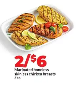Hy-Vee Marinated boneless skinless chicken breasts offer