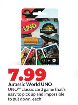 Hy-Vee Jurassic World UNO offer