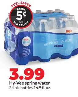 Hy-Vee Hy-Vee spring water offer