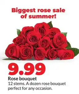 Hy-Vee Rose bouquet offer