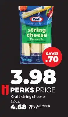 Hy-Vee Kraft string cheese offer