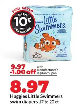 Hy-Vee Huggies Little Swimmers swim diapers offer