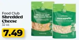 Roche Bros Food club shredded cheese offer