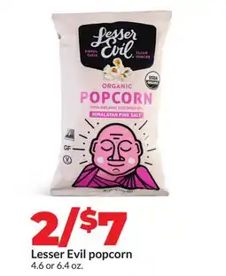 Hy-Vee Lesser Evil popcorn offer