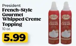 Roche Bros President french style gourmet whipped creme topping offer