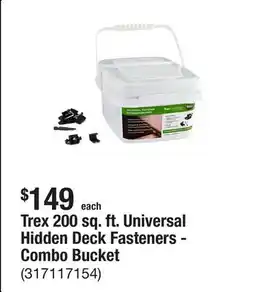 The Home Depot Trex 200 sq. ft. Universal Hidden Deck Fasteners - Combo Bucket offer