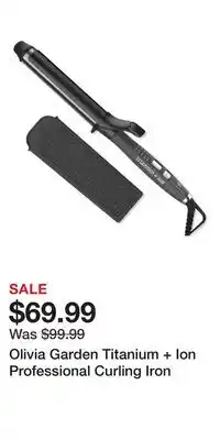 Ulta Beauty Olivia Garden Titanium + Ion Professional Curling Iron offer