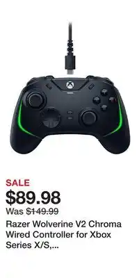 Game Stop Razer Wolverine V2 Chroma Wired Controller for Xbox Series X/S, Xbox One, and PC offer