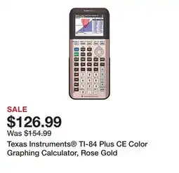 Office Depot Texas Instruments TI-84 Plus CE Color Graphing Calculator, Rose Gold offer