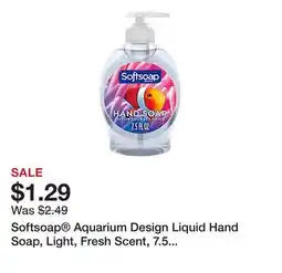 Office Depot Softsoap Aquarium Design Liquid Hand Soap, Light, Fresh Scent, 7.5 Oz Pump Bottle offer