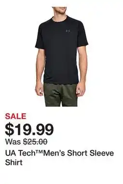 Belk UA Tech Men's Short Sleeve Shirt offer