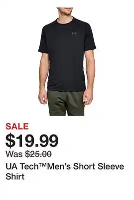 Belk UA Tech Men's Short Sleeve Shirt offer