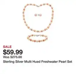 Belk Sterling Silver Multi Hued Freshwater Pearl Set offer