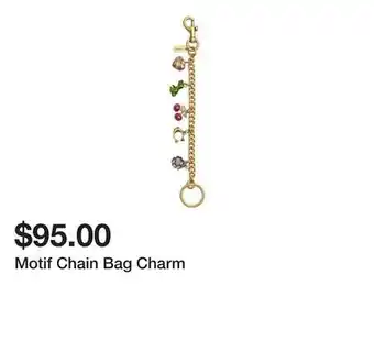 Belk Motif Chain Bag Charm offer