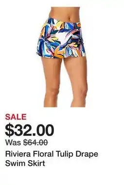 Belk Riviera Floral Tulip Drape Swim Skirt offer