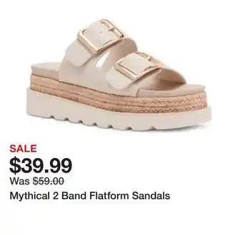 Belk Mythical 2 Band Flatform Sandals offer