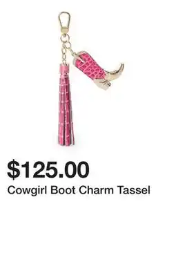 Belk Cowgirl Boot Charm Tassel offer