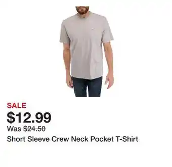 Belk Short Sleeve Crew Neck Pocket T-Shirt offer