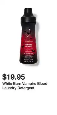 Bath & Body Works White Barn Vampire Blood Laundry Detergent offer