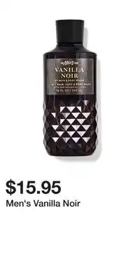 Bath & Body Works Men's Vanilla Noir offer