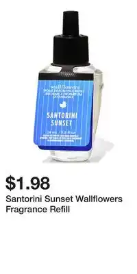 Bath & Body Works Santorini Sunset Wallflowers Fragrance Refill offer
