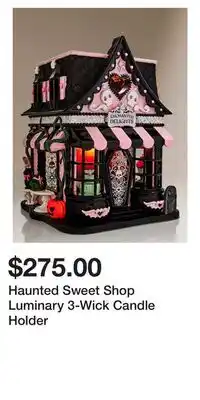 Bath & Body Works Haunted Sweet Shop Luminary 3-Wick Candle Holder offer