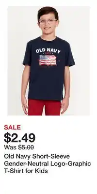 Old Navy Old Navy Short-Sleeve Gender-Neutral Logo-Graphic T-Shirt for Kids offer